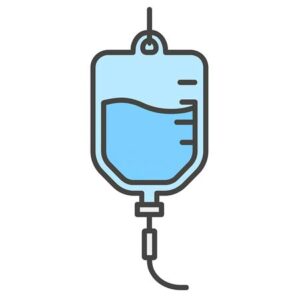 点滴バッグとチューブ